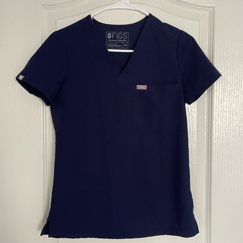 Figs Catarina Scrub Top XXS Navy